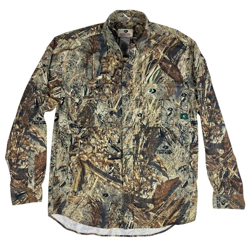 Mossy Oak Size M Camo Button Down Shirt Jacket Shacket